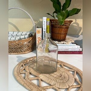 Vintage Clear Glass Bottle